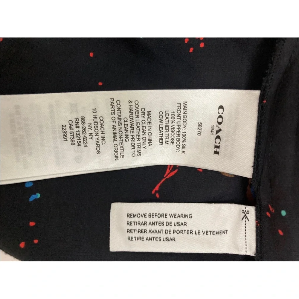 Coach Black Dress Silk Western Maxi - Picture 6 of 6
